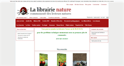 Desktop Screenshot of lalibrairienature.fr